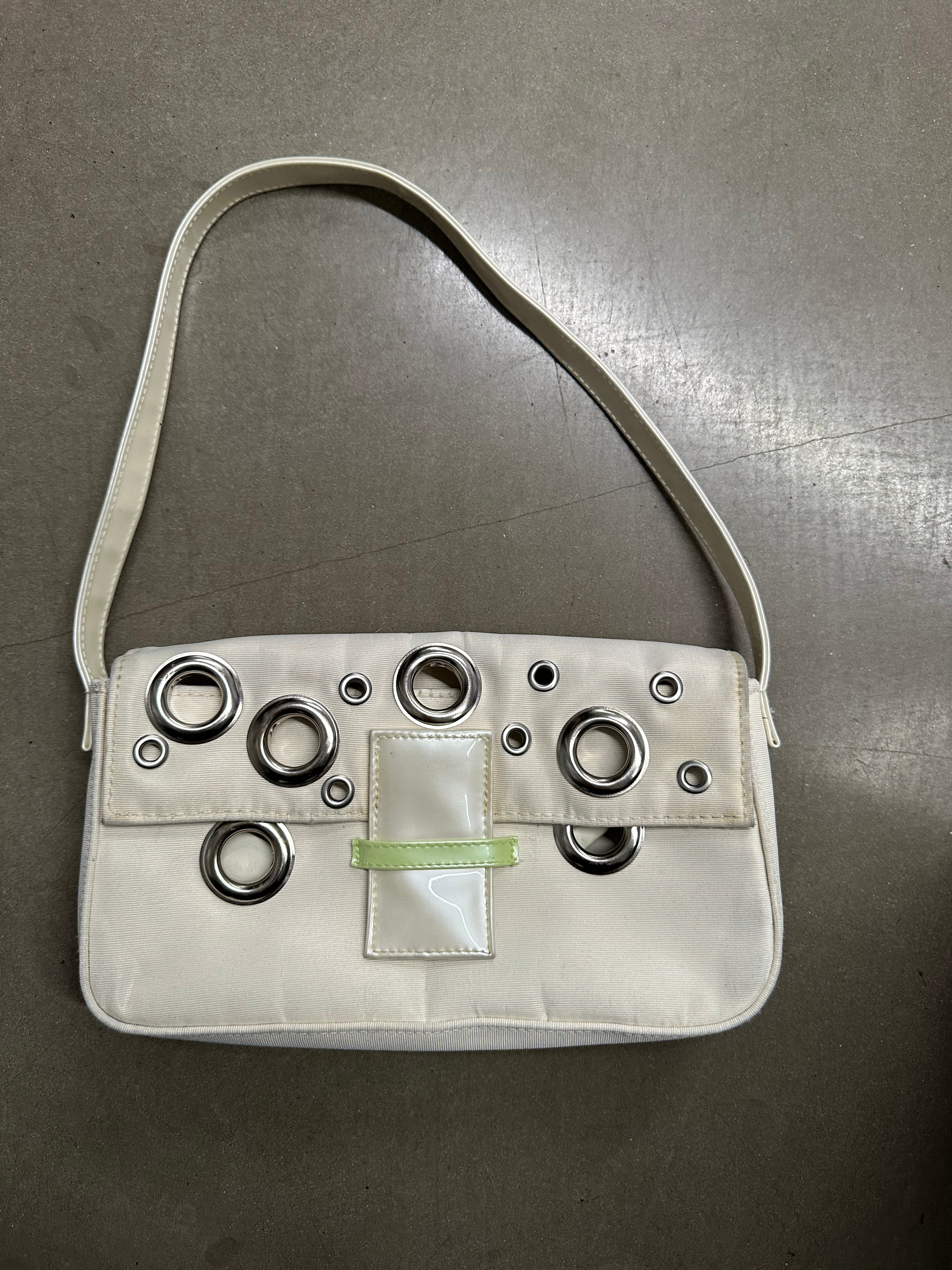 Encrucifijado white mini purse