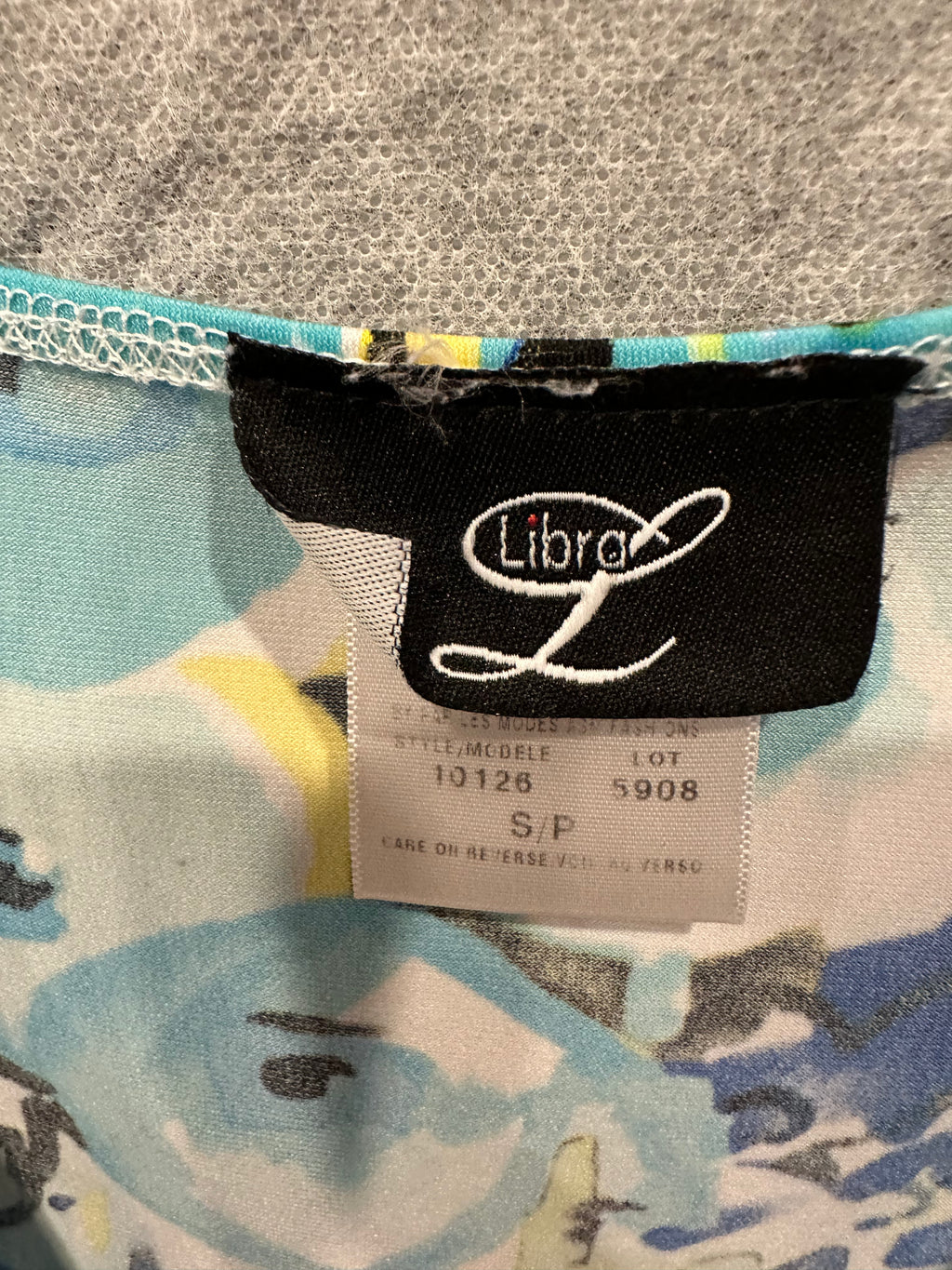 Libra floral gathered top