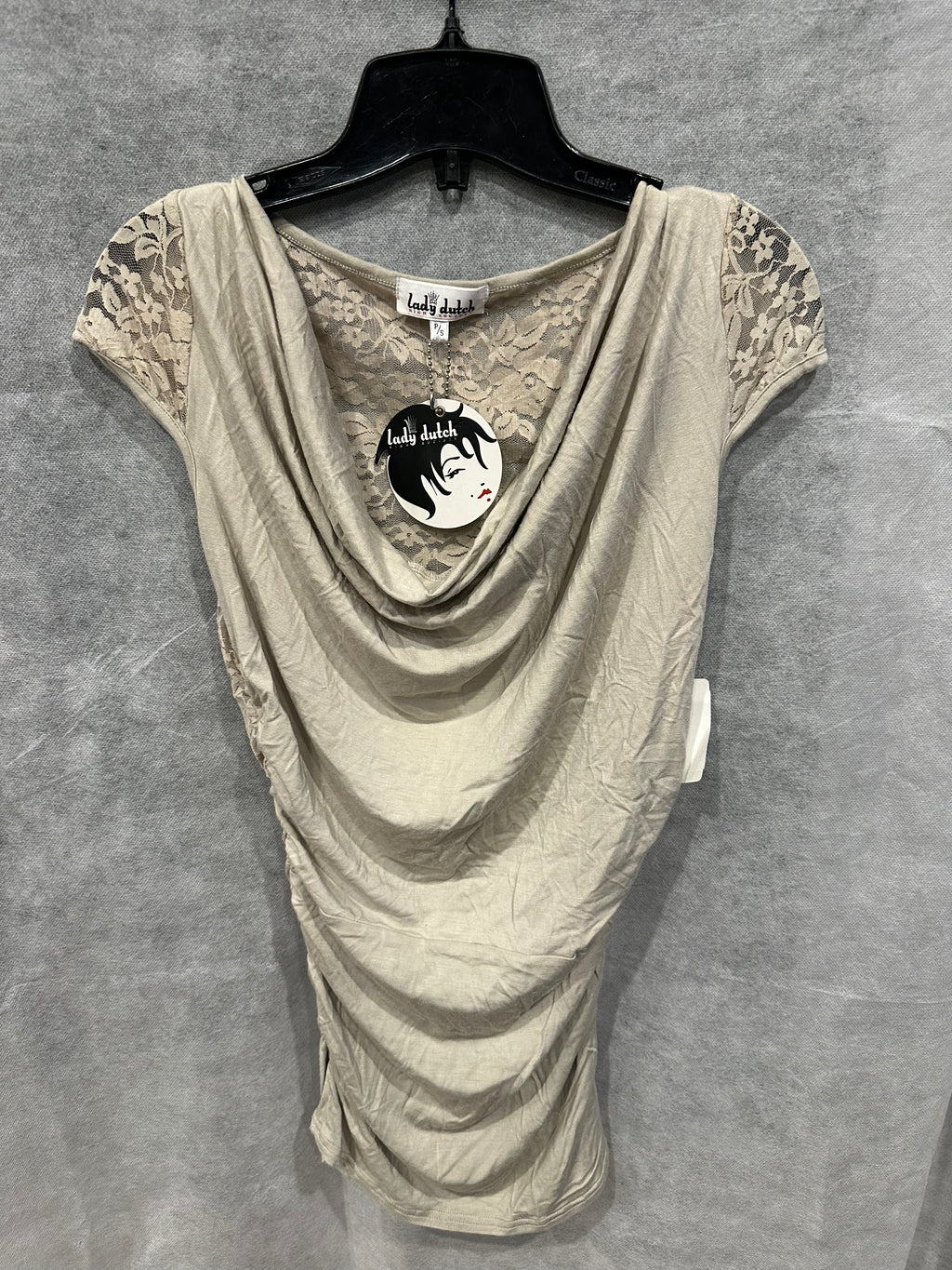 Lady Dutch NWT lace drape top
