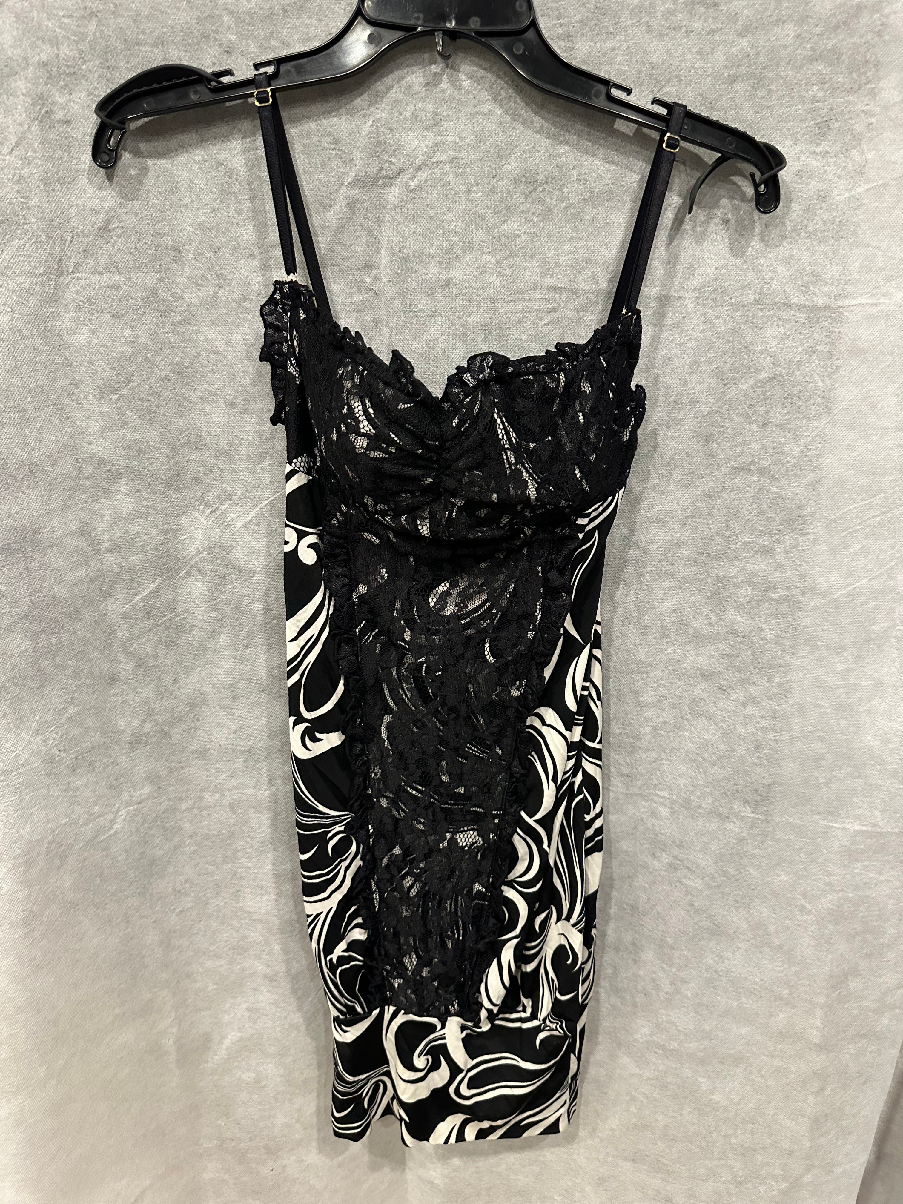 Lace drape bustier top