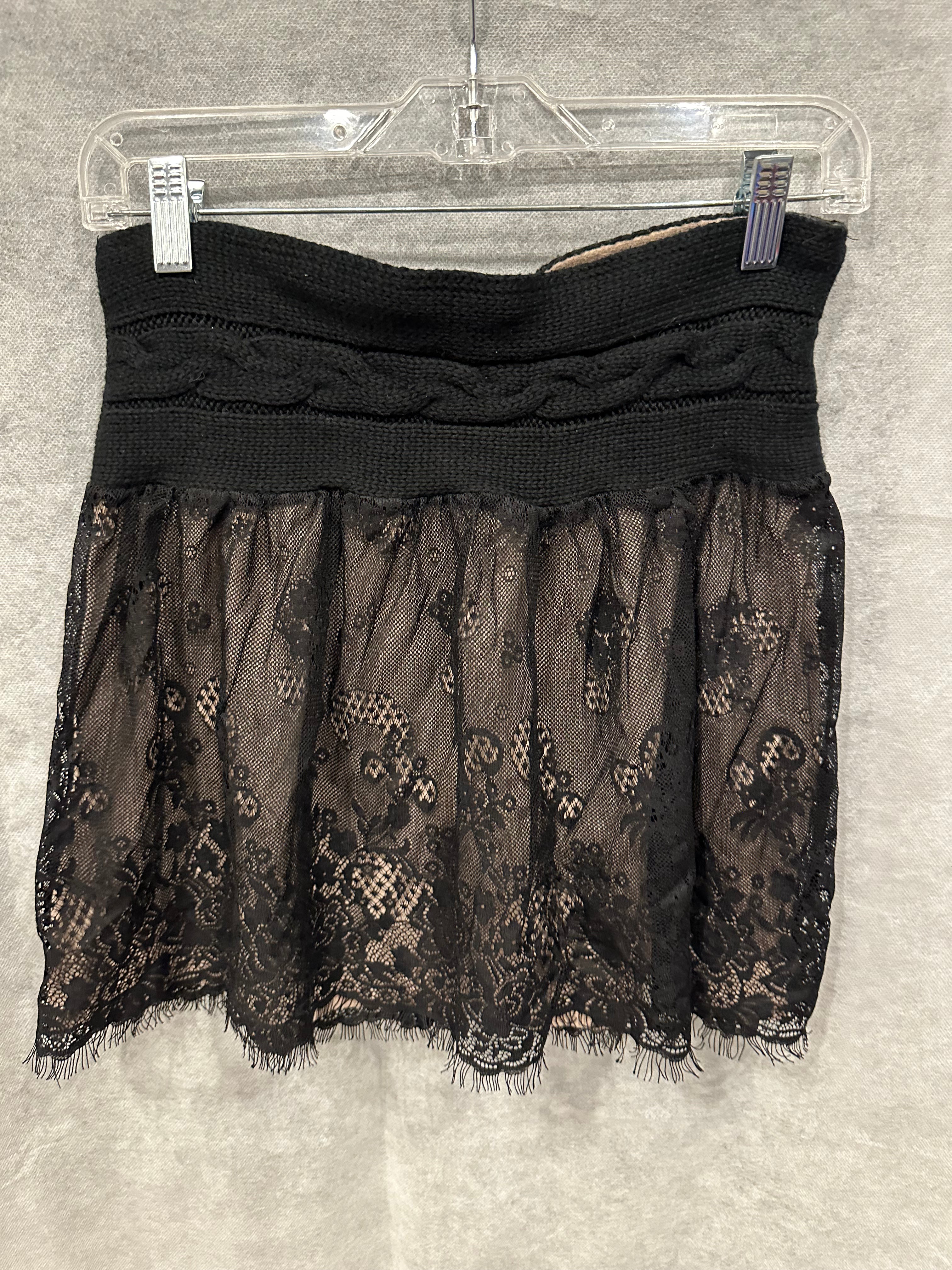 Wet Seal lace knit skirt