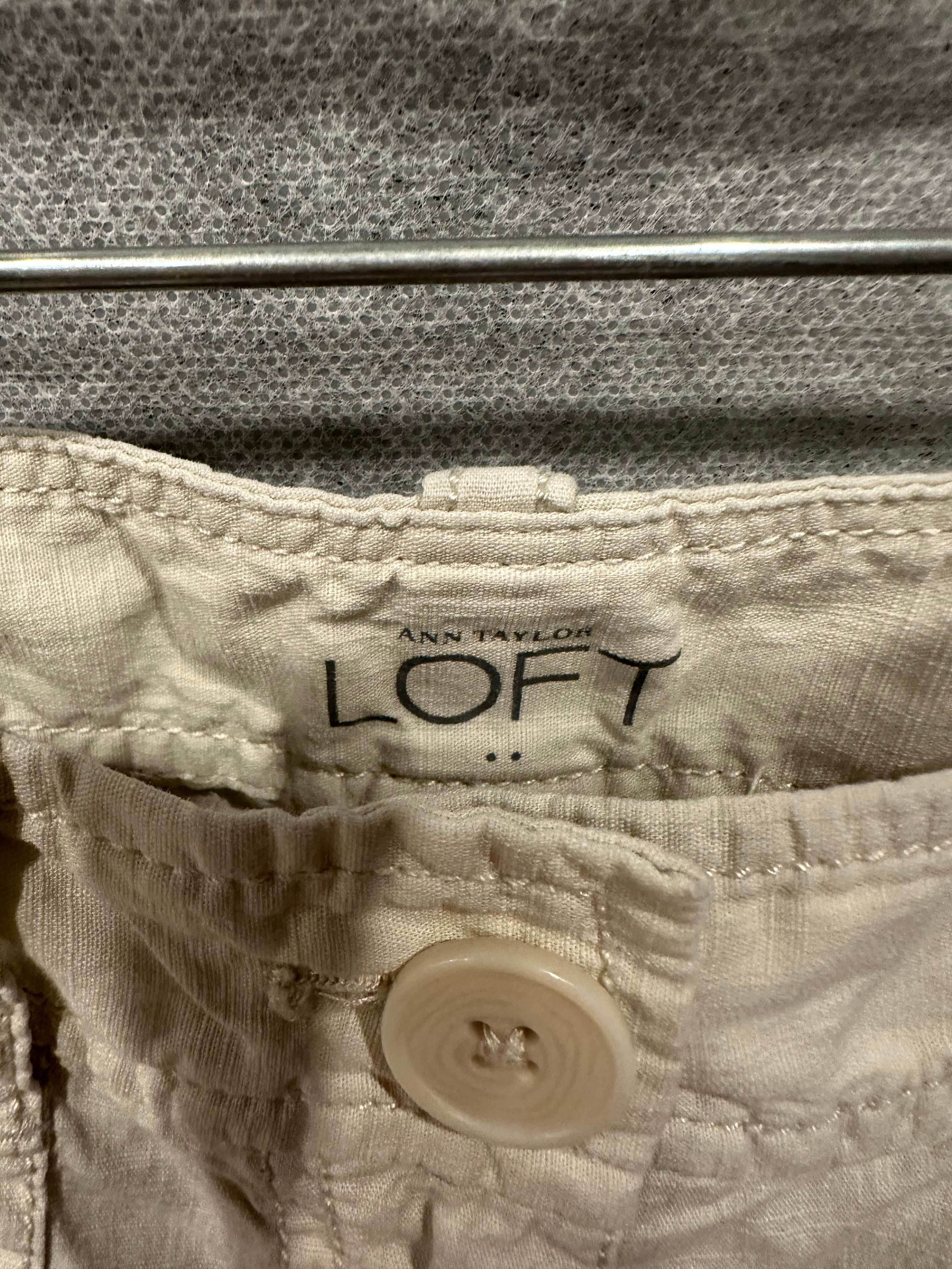 Loft cream capris