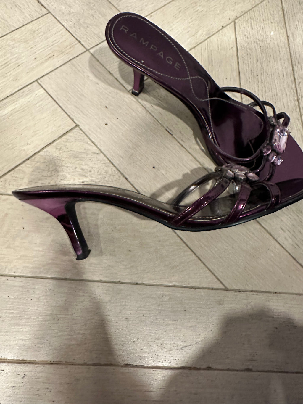 Rampage purple kitten heels