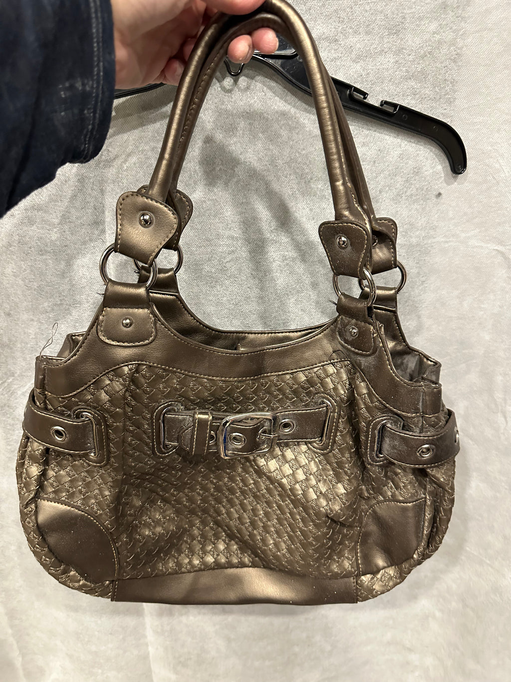 Woven buckle bag