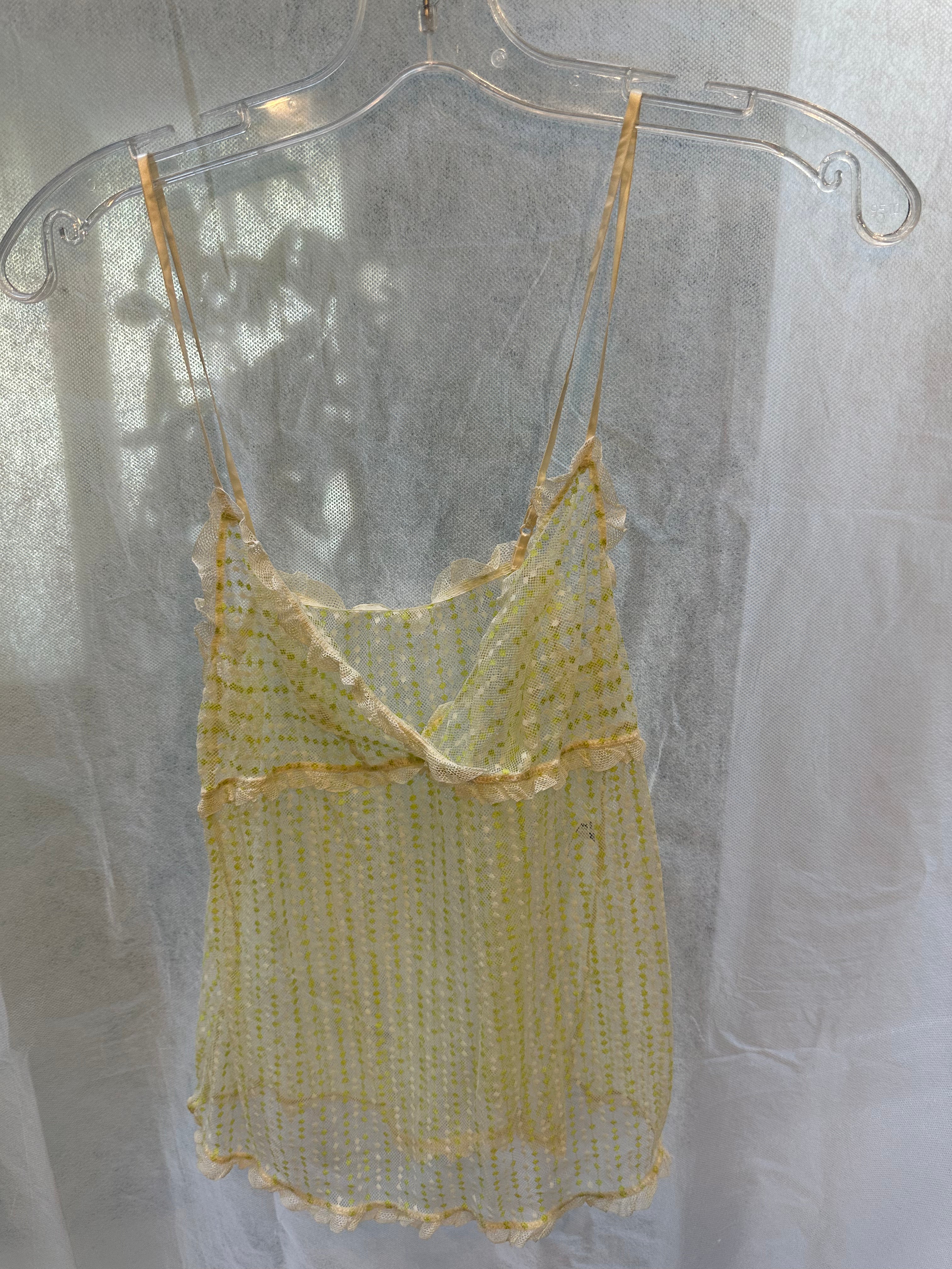 Sheer lace tank