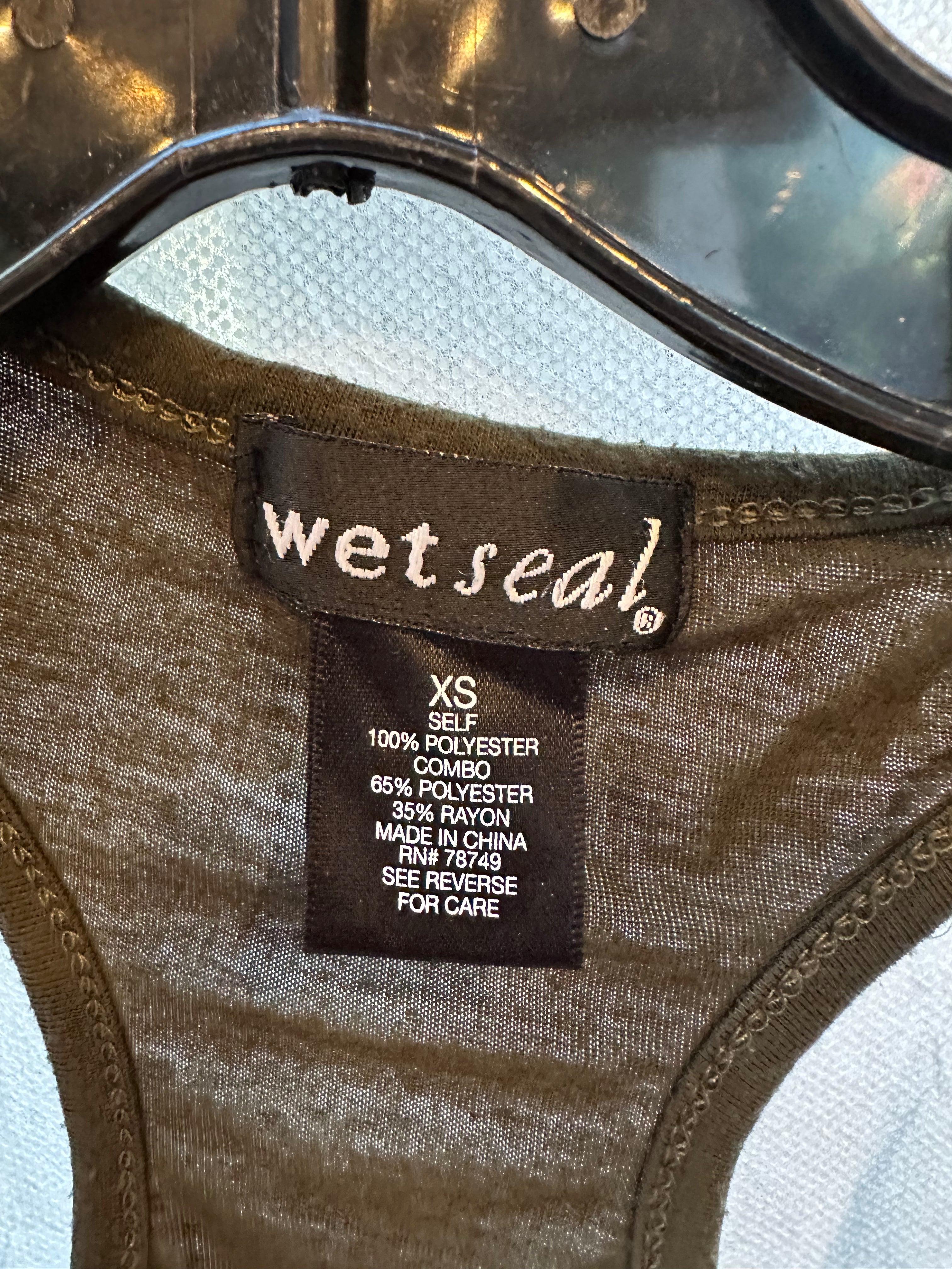 Wet Seal sequin camo tank