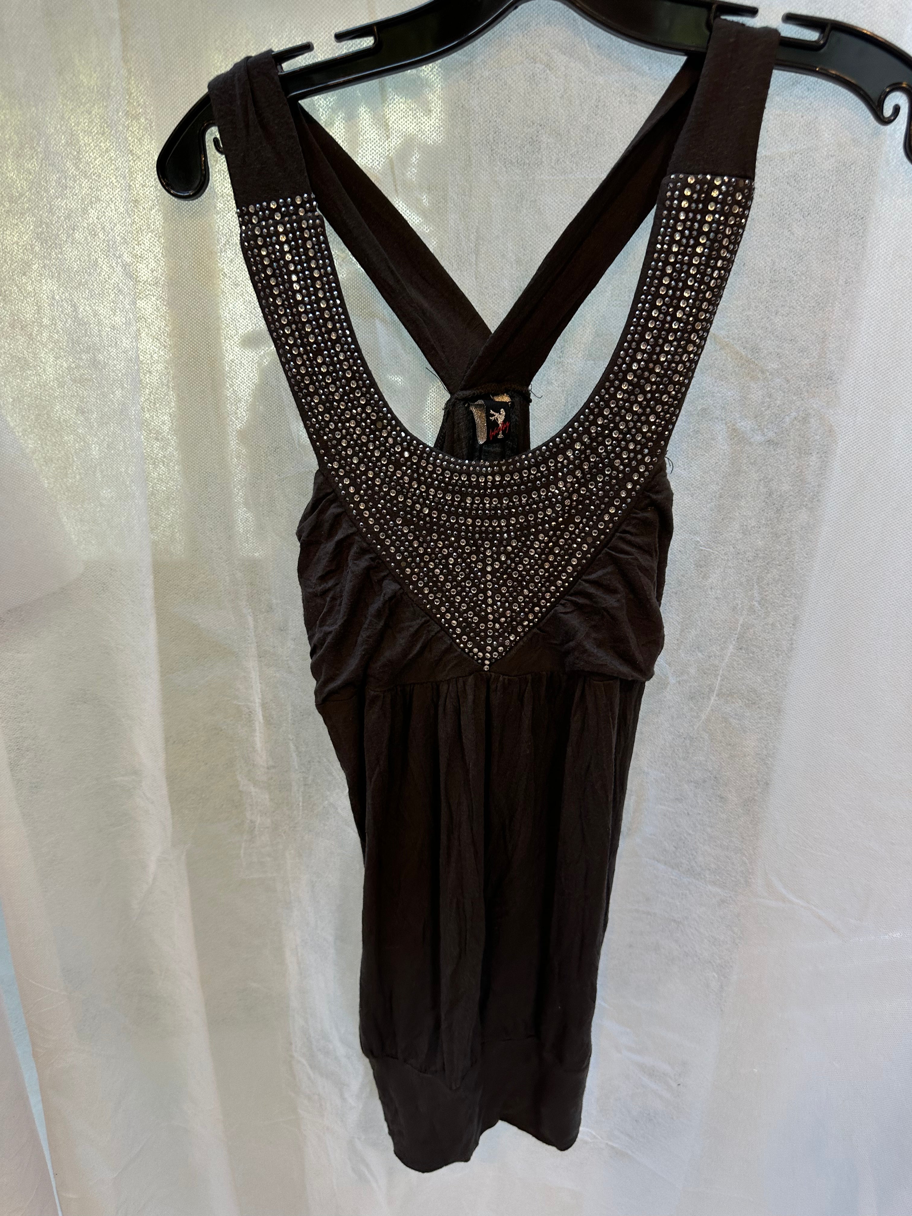 Vanity rhinestone top