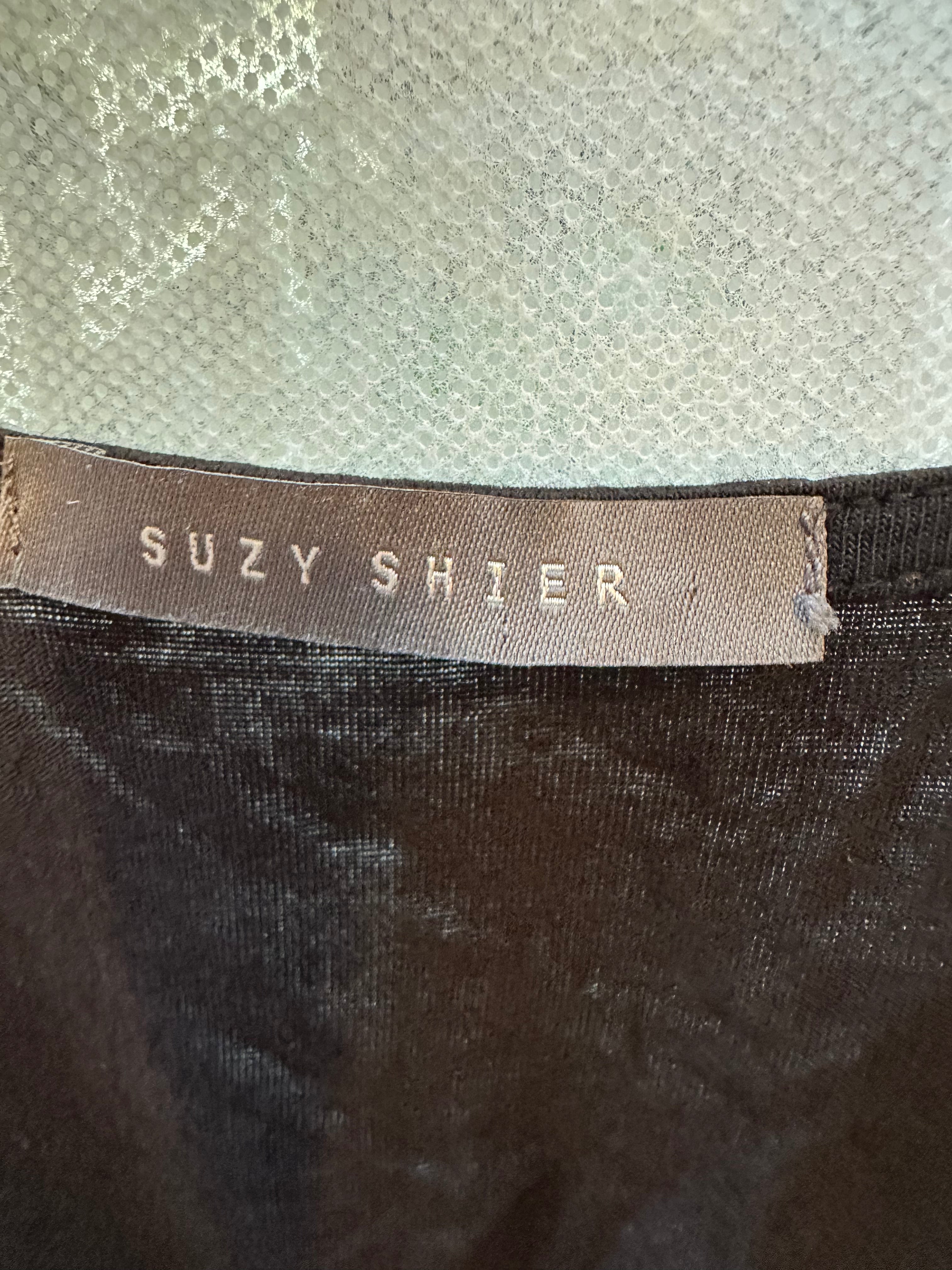 Suzy Shier chevron drape top