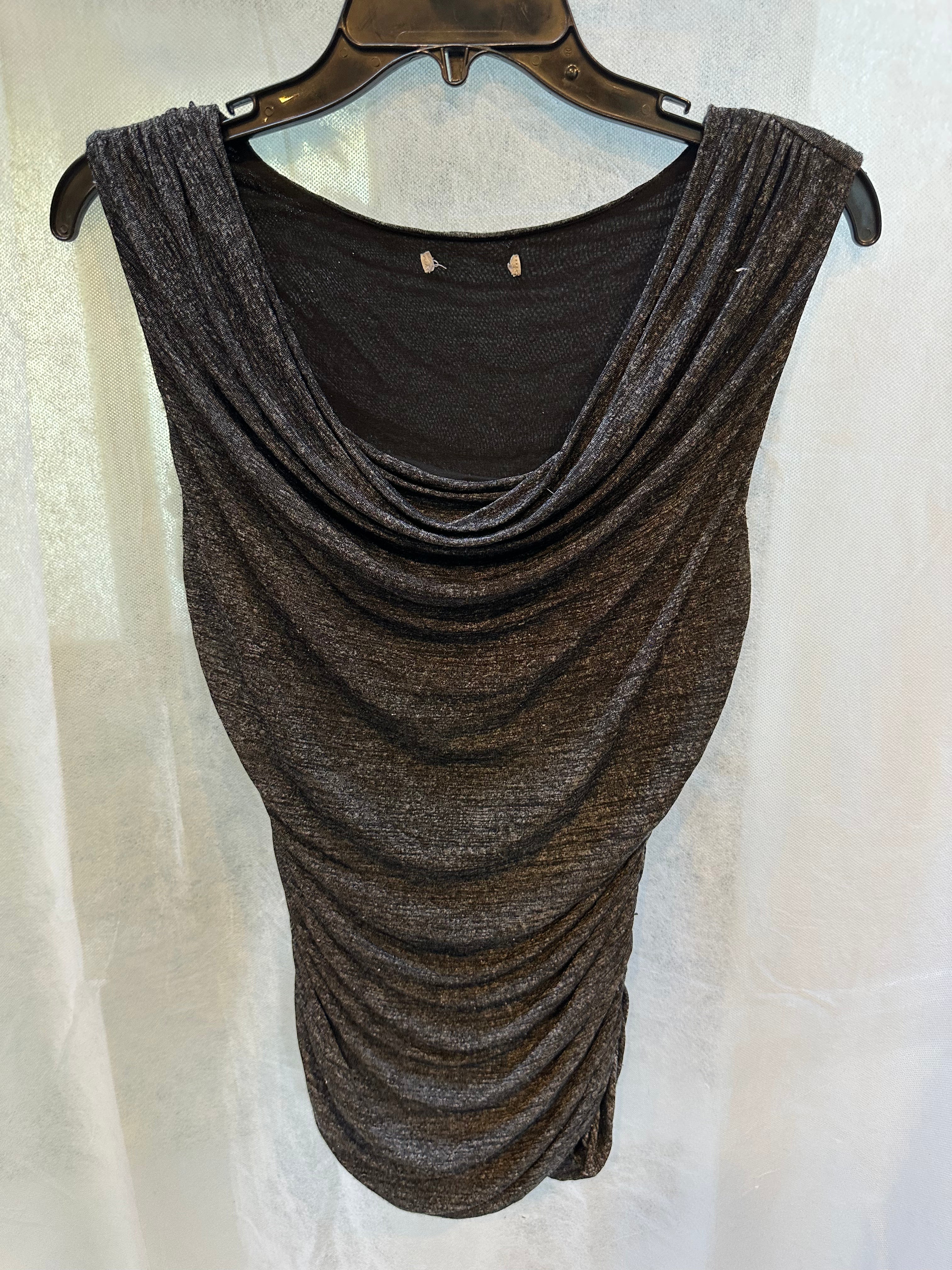 Grey drape top