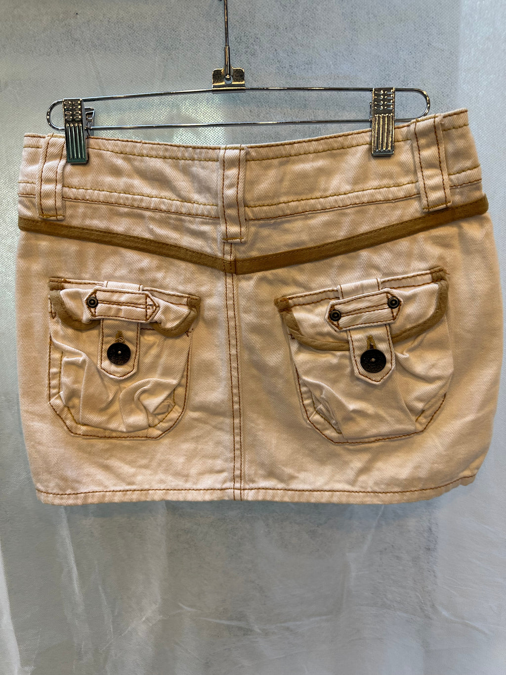 White cargo skirt