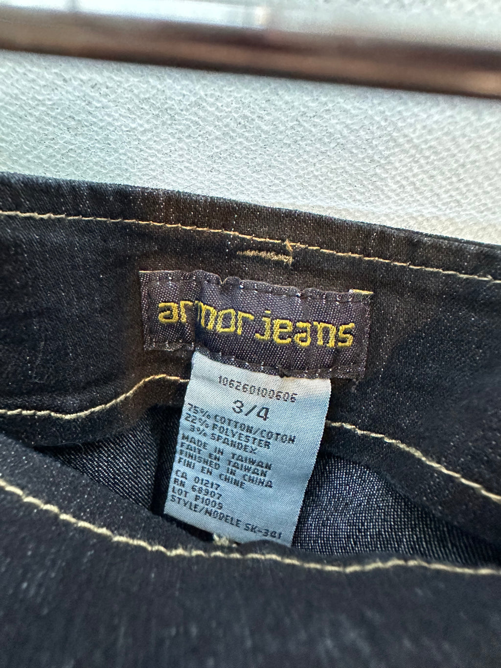 Armor jeans half pleat skirt