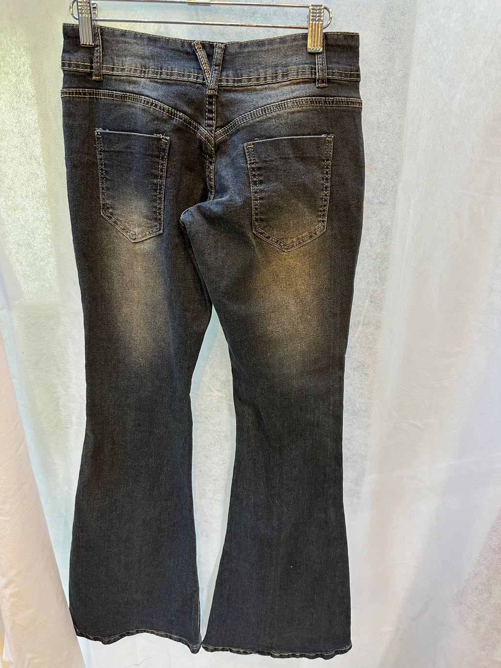 Flare washed jeans