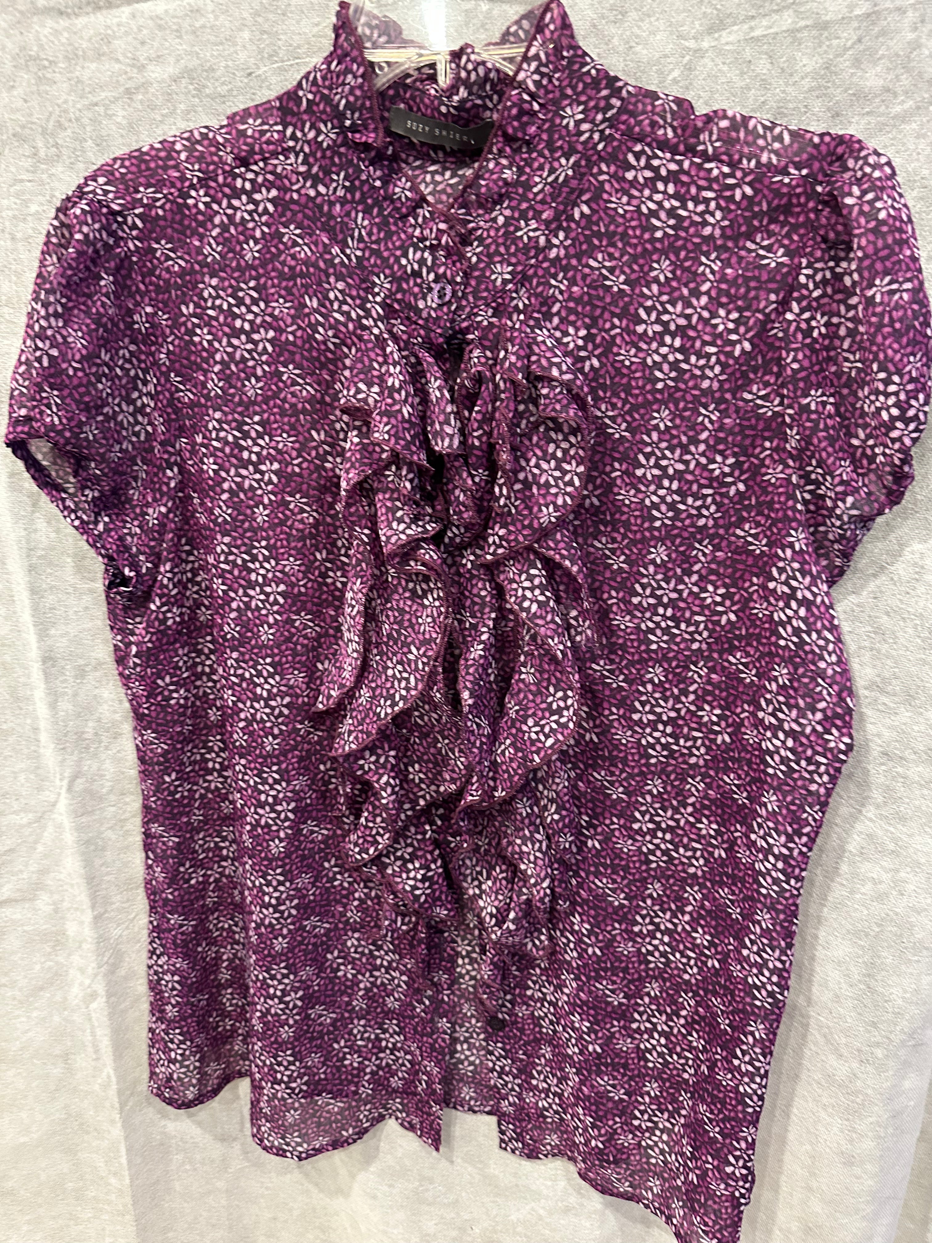 Ruffle sheer blouse*as is*
