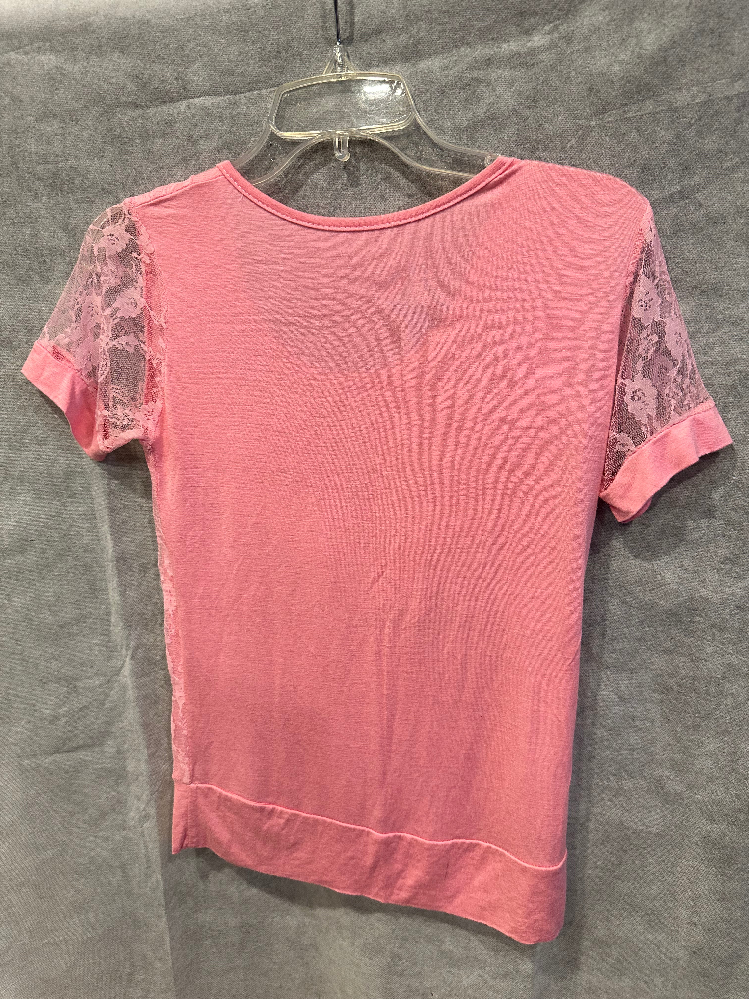 Lace drape tee