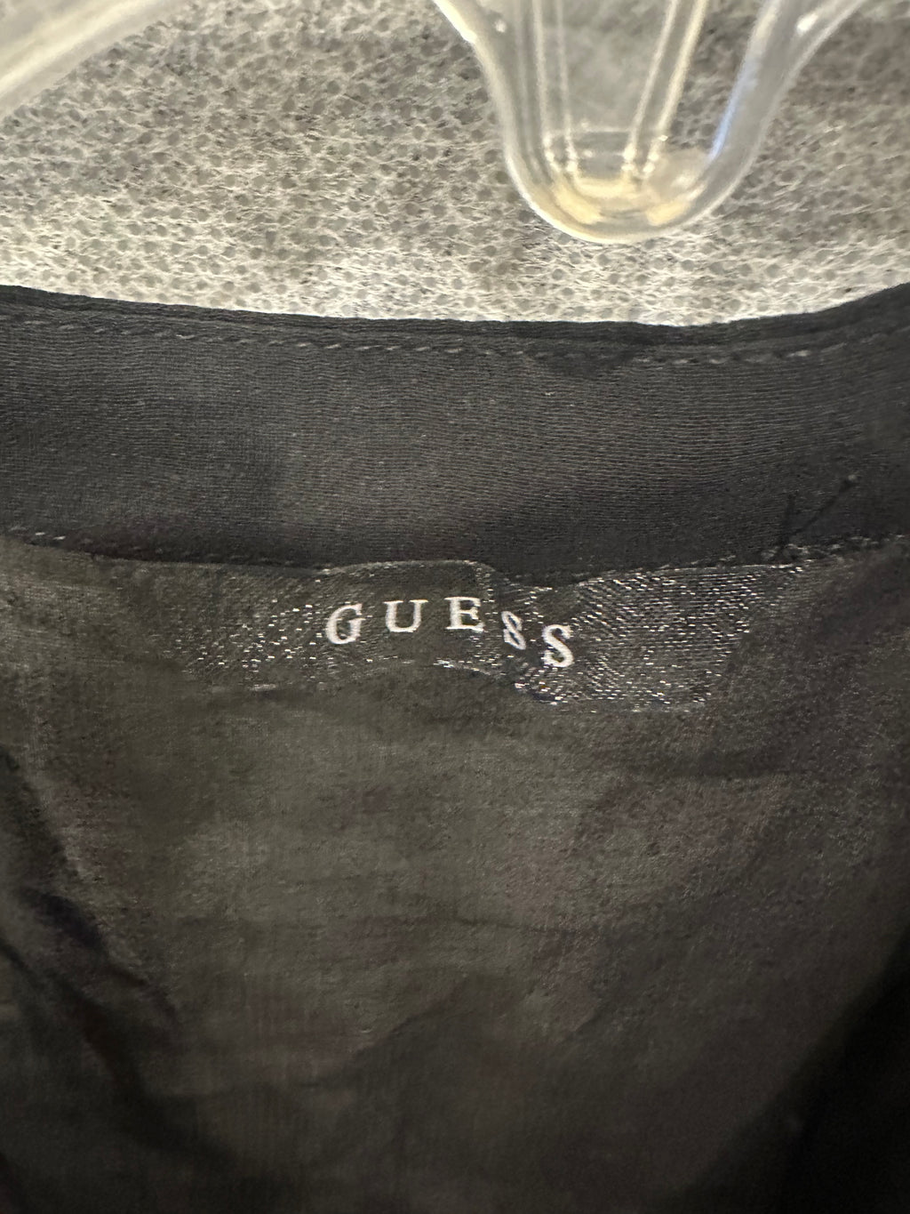 Guess lace up sheer blouse
