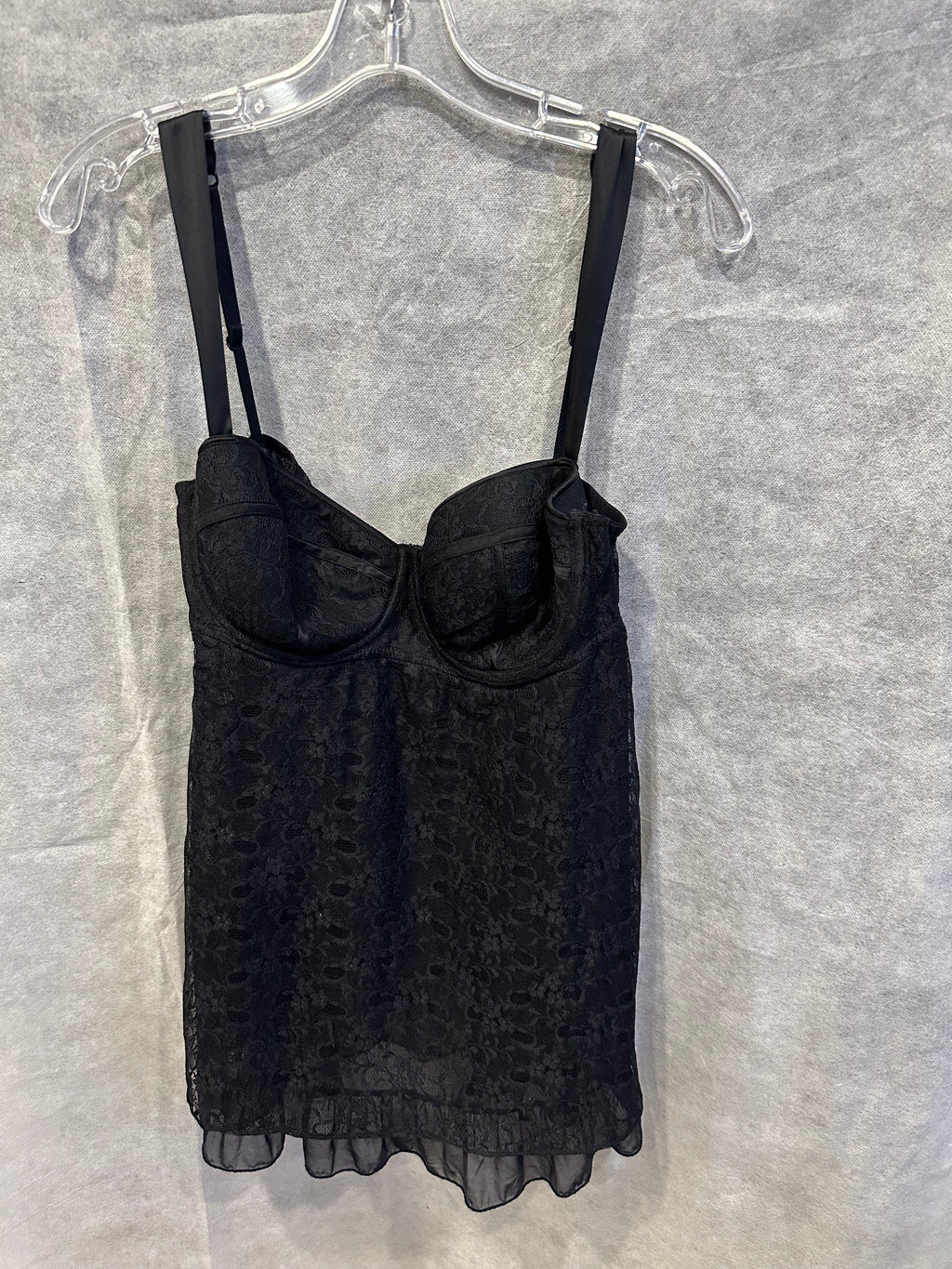 Layered lace bustier