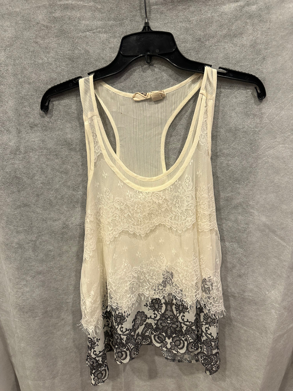 MUDD lace layered tank