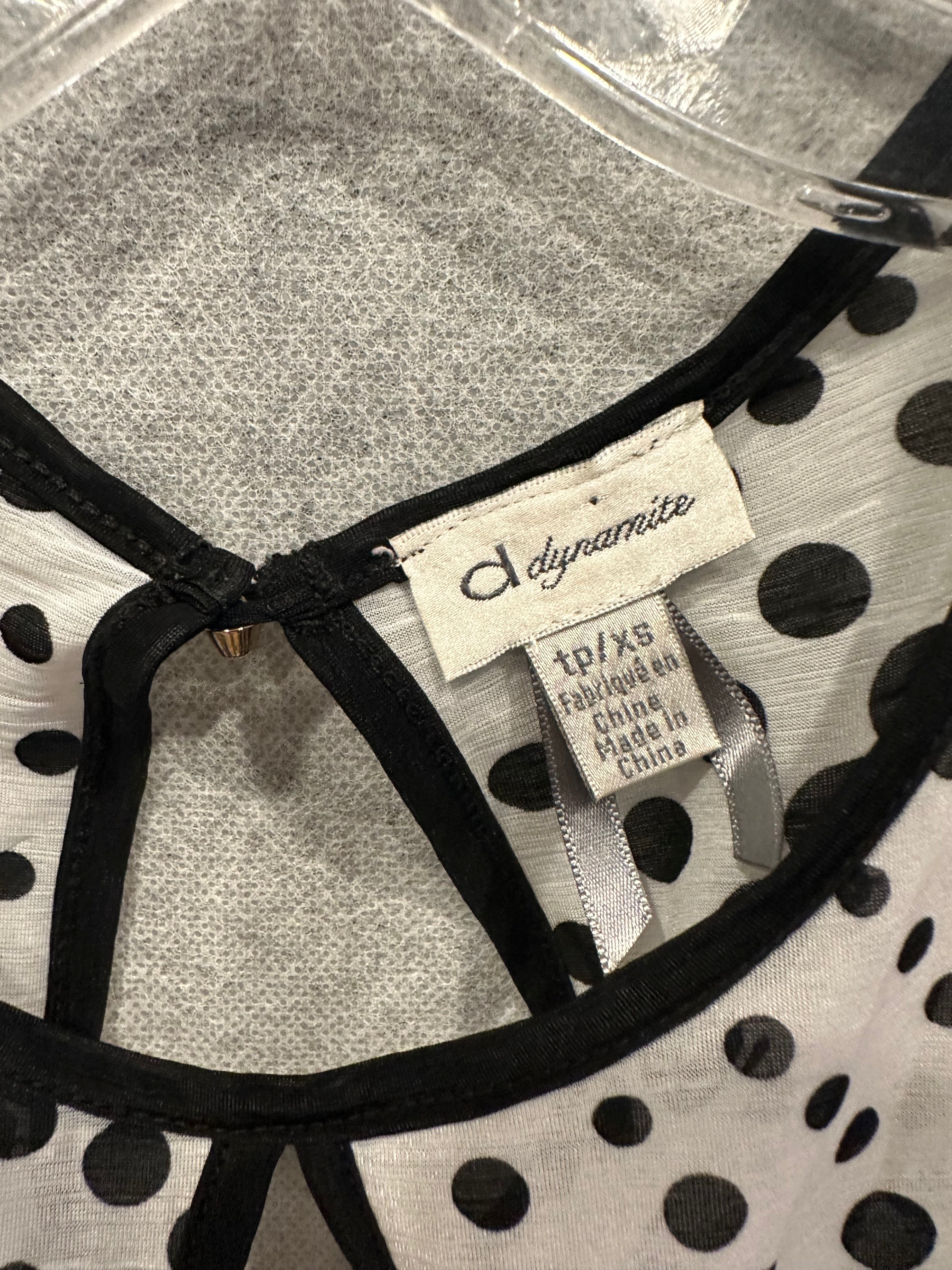 Dynamite polka dot top